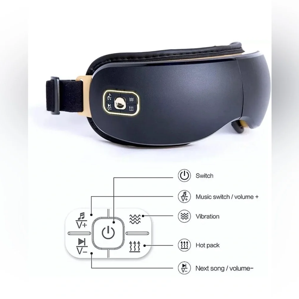OSITO Rechargeable Eye Massager with Heat for Dry Eye with Vibration to Refresh